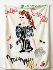 Miumiu Throw Blankets